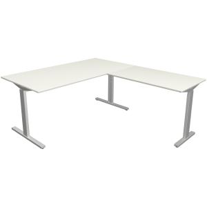 Schreibtisch Form 2 mit Anbau, (B)1.800 mm kerkmann 11023113 (4044917443174)