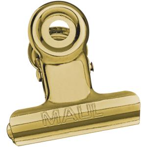 10 Maul Foldbackklammern Gold 3,0 Cm 2173092 (4002390092975)