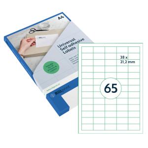 Universal-Etiketten, 38 x 21, 2 mm, transparent rillprint 83200 (8712794832003)
