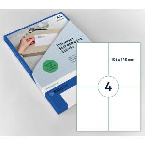 Universal-Etiketten, 210 x 297 mm, weiß rillprint R88924 (8712794889243)
