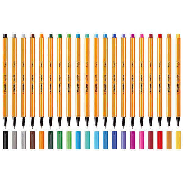 Fineliner point 88, neongelb STABILO 88/024 (4006381438544)
