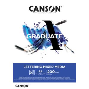 Studienblock GRADUATE LETTERING MIXED MEDIA, DIN A4 CANSON C31250P028 (3148950060730)
