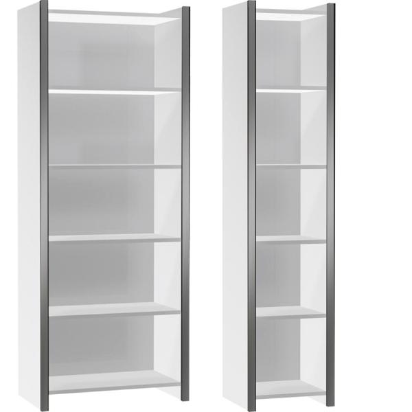 Regal, 1 Boden, 2 Ordnerhöhen, (B)800 mm, weiß kerkmann 13443110 (4044917423558)