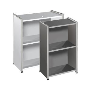 Anbau-Regal ARTLINE, 4 Böden, (B)390 mm, anthrazit kerkmann 13738713 (4044917417274)