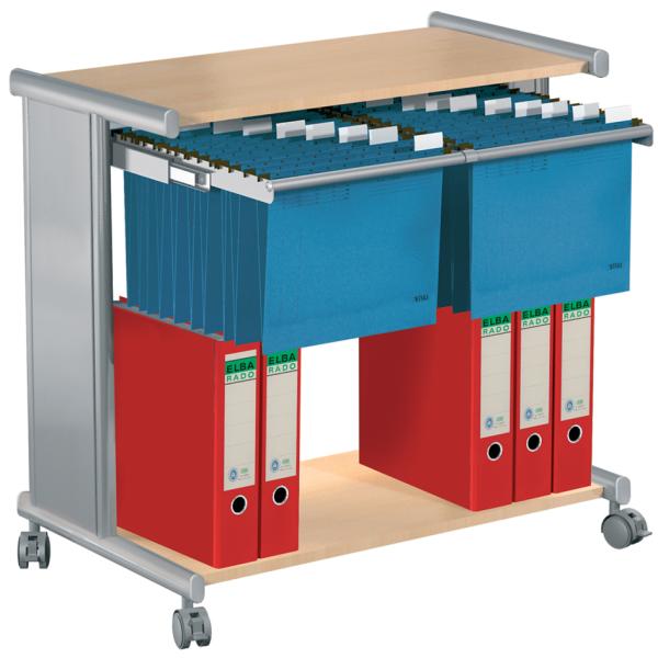 Hängemappen-Wagen Pragma, zweireihig, lichtgrau kerkmann 14352911 (4044917393905)