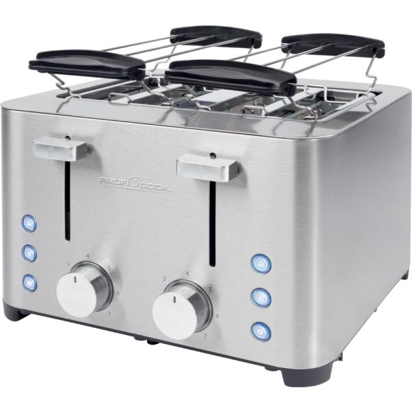 4-Scheiben-Toaster PC-TA 1252, edelstahl PROFI COOK 501252 (4006160125207)