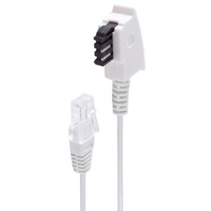 BASIC-S Telefonkabel, weiß, 10, 0 m shiverpeaks BS12-09076 (4017538010605)
