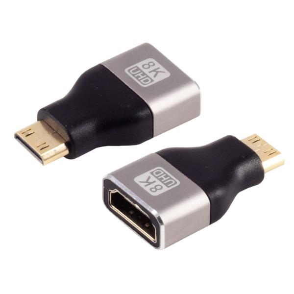 BASIC-S HDMI-C Adapter, HDMI-A - HDMI-C Stecker shiverpeaks SP10-01057 (4017538004635)