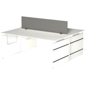 Wangen-Schreibtisch Form 4, (B)1.800 mm, graphit kerkmann 114404.1 (4044917427563)