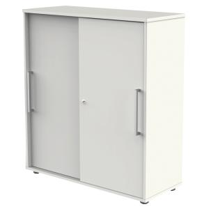 Schiebetürenschrank, 2 Ordnerhöhen, weiß kerkmann 13449510 (4044917427327)