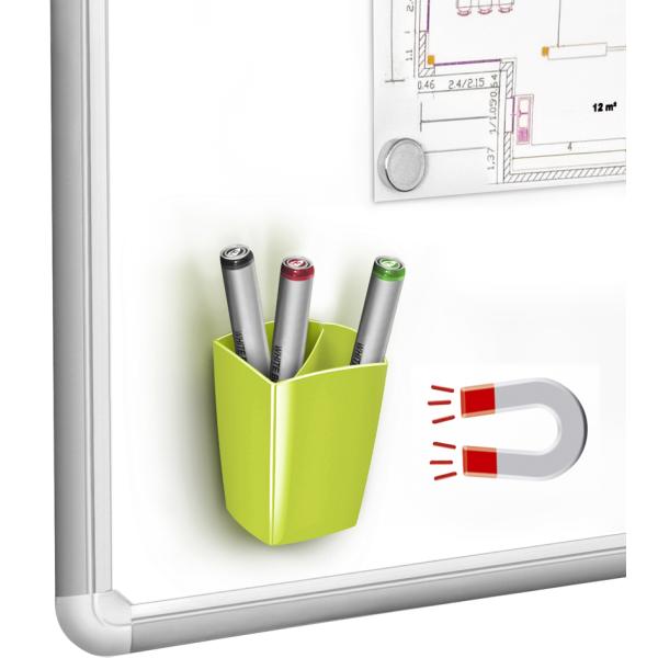 CEP Stifteköcher GLOSS, magnetisch, 2 Fächer, blau cep 1005310351 (3462159009834)