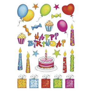 Geschenke-Sticker DECOR 'Happy Birthday' HERMA 3408 (4008705034081)