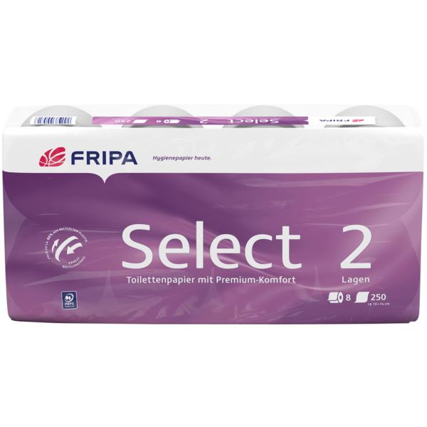 Fripa Toilettenpapier Select, 4-lagig, hochweiß fripa 1040801 (4000883005709)