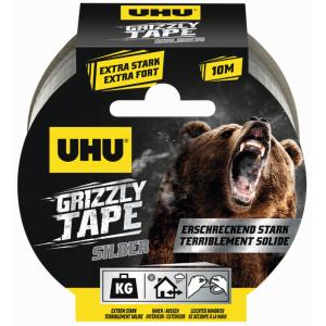 PE-Gewebeband GRIZZLY TAPE, silber, 49 mm x 10 m UHU 51675 (4026700516753)