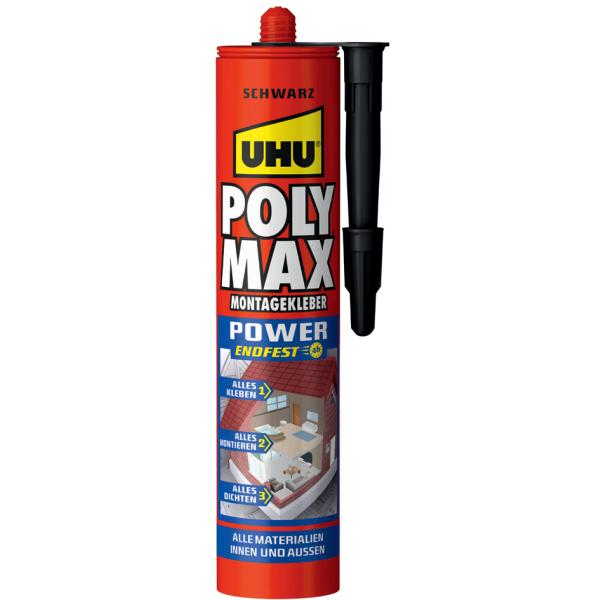 Montagekleber POLYMAX POWER ENDFEST, grau, 425 g UHU 33230 (4026700332308)