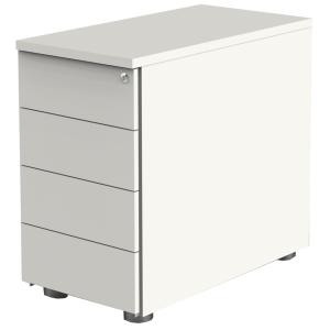 Anstell-Container, 4 Schübe, weiß/ anthrazit kerkmann 12419213 (4044917432710)