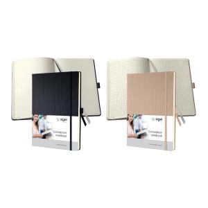 Notizbuch Conceptum, DIN A4, kariert, beige sigel CO640 (4004360804229)