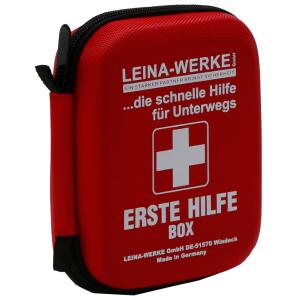 Erste-Hilfe-Box DIN 13019, rot LEINA-WERKE 50063 (4011166500637)