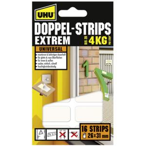 Montage-Klebepads EXTREM, doppelseitig, hält bis 4 kg UHU 45450 (4026700454512)