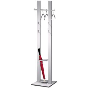 Garderobenständer M 25, 8 Haken, alusilber kerkmann 30610514 (4044917418226)