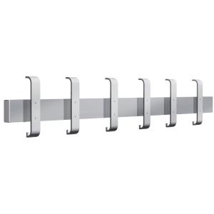 Sicherheits-Wandgarderobe Arosa, 3 Haken, alusilber kerkmann 32641914 (4044917432901)