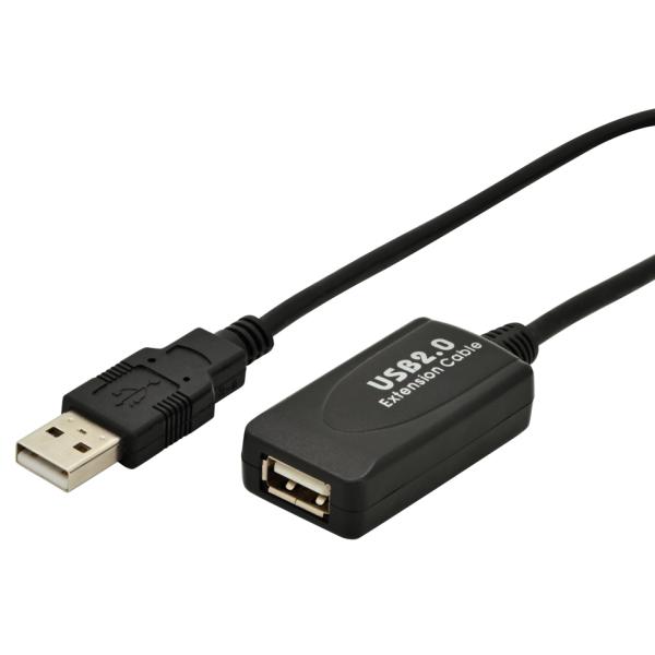 USB 2.0 aktives Verlängerungskabel, 5, 0 m DIGITUS DA-70130-4 (4016032325529)