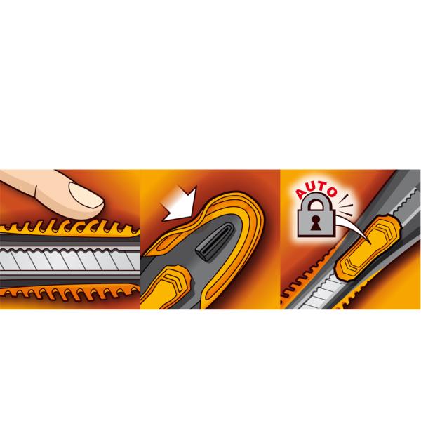 Cutter Ultimate, Klinge: 18 mm, für Rechtshänder Maped 086610 (3154140866105)