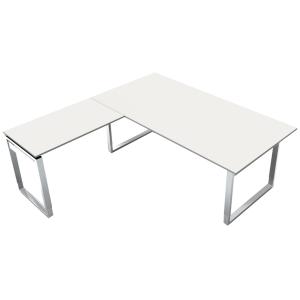 Schreibtisch AVETO mit Anbau, (B)1.800 mm, wenge kerkmann 11438451 (4044917436244)