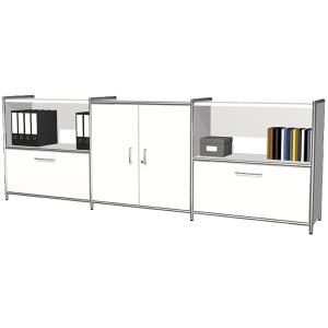 Sideboard ARTLINE, 2 Ordnerhöhen, 2 Schubladen kerkmann 13791513 (4044917431201)