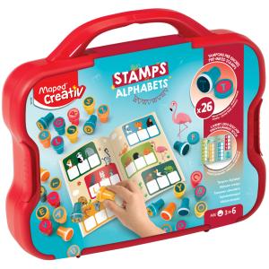 Creativ Motivstempel-Set 'ALPHABET', im Koffer Maped 907089 (3154149070893)