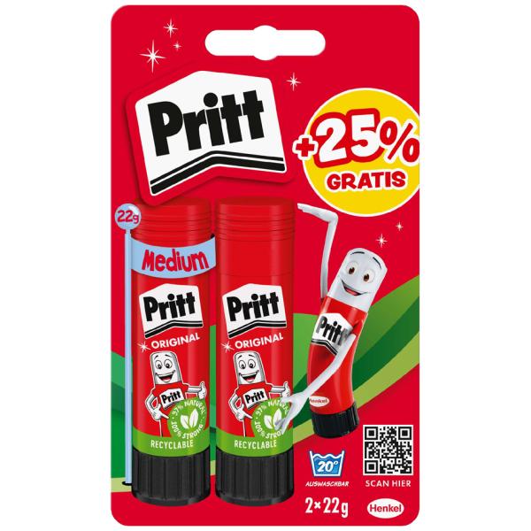 Klebestift BTS 2025, 2 x 22 g, Blister Pritt PBS6B (4057278014075)