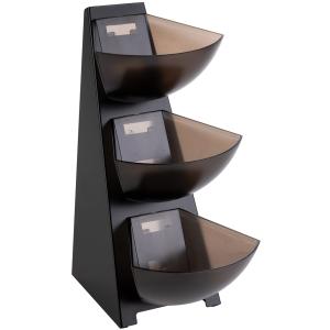 Portionsspender MULTI RACK, 3-stufig, Edelstahl schwarz APS 11413 (4004133114135)