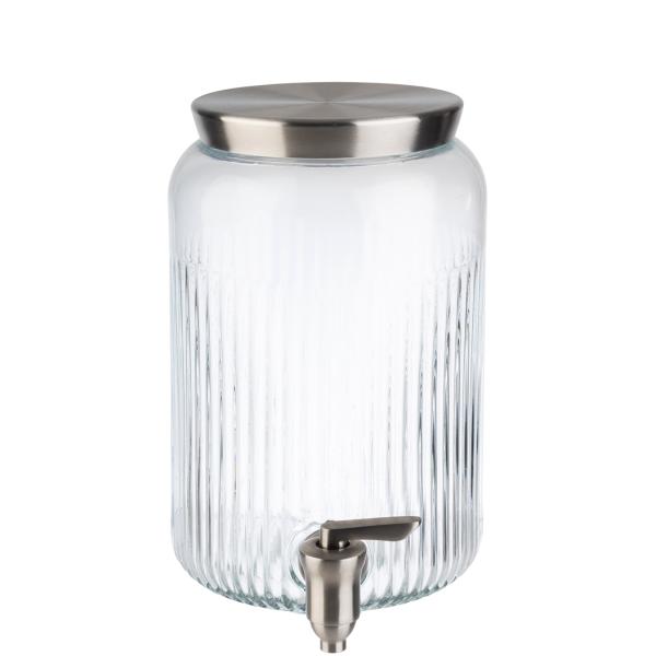 Getränkespender, 3, 8 Liter, Glas/ Edelstahl APS 10818 (4004133108189)