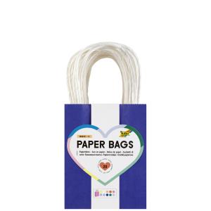 Papier-Tragetaschen BASIC, Größe: S, farbig sortiert folia 21239 (4001868136968)