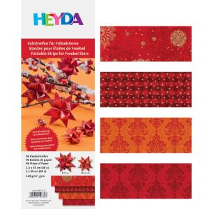 Faltpapierstreifen für Mini-Fröbelsterne 'Kristalle' HEYDA 204875523 (4005329126703)