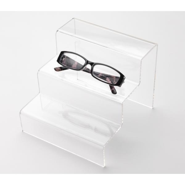 Podest, transparent, 3-stufig, 220 x 230 x 285 mm deflecto TBL0231 (5055425953696)