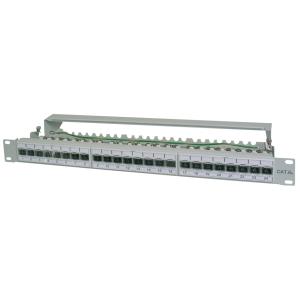 19' Patch Panel Kat.6A (tief), 24 x RJ45, 1 HE DIGITUS DN-91624S-EA (4016032288428)