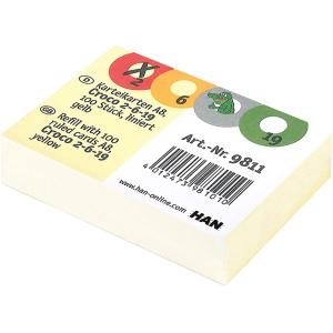 Karteikarten für Lernkartei CROCO 2-6-19, A8 quer HAN 9811 (4012473981010)