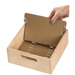 Holz-Karteitrog für 900 Karten, A6 quer HAN 506-0 (4012473050600)