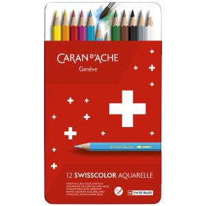 Buntstifte SWISSCOLOR Aquarelle, 18er Metalletui CARAN D'ACHE 1285.718 (7610186018329)
