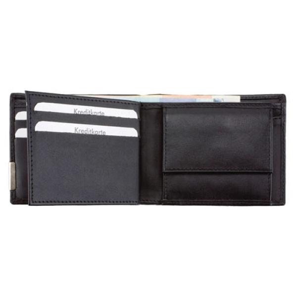 Geldbörse, Querformat, Leder, schwarz Alassio 42131 (4021068421312)