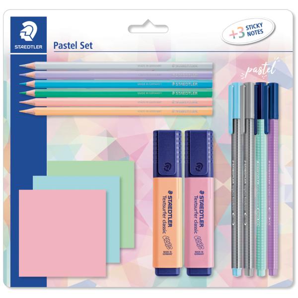 Schreibset pastel, mit 3 Haftnotizblöcken STAEDTLER 61 SBK2 PA (4007817063200)