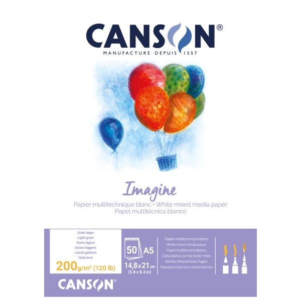 Skizzenblock Imagine, DIN A5, 200 g/ qm CANSON C200006009 (3148950060099)