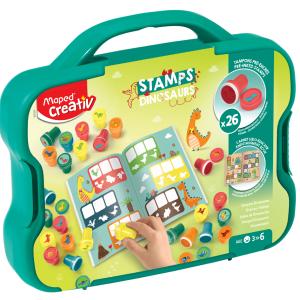 Creativ Motivstempel-Set 'DINOSAURIER', im Koffer Maped 907091 (3154149070916)