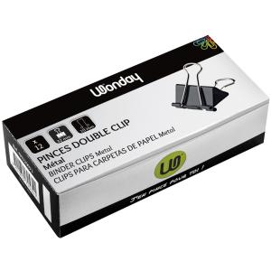 Foldback-Klammer, (B)41 mm, Klemmweite 15 mm, schwarz Wonday FPI410073 (3701254705358)