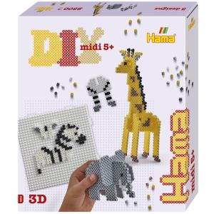 midi 'Safari', Geschenkpackung, 3D Hama Bügelperlen 3256 (0028178032562)