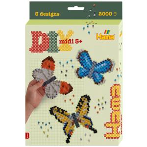 midi 'Schmetterlinge', Geschenkpackung Hama Bügelperlen 3452 (0028178034528)