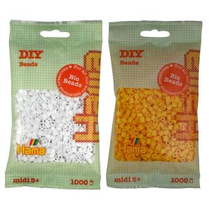 Bio midi, nougat, im Beutel Hama Bügelperlen 190-76 (0028178900762)