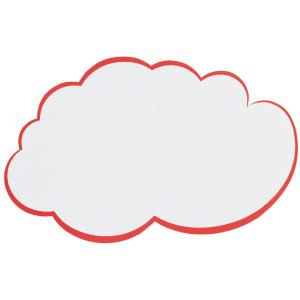 Moderationskarte Wolke, 420 x 250 mm, weiß mit FRANKEN UMZ W (4016946056076)