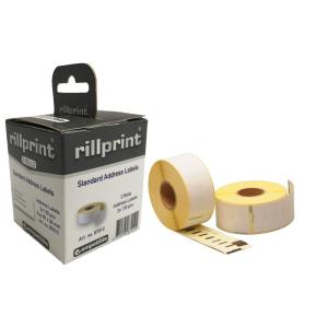 Rollenetiketten, 89 x 28 mm, weiß, 12 Rollen rillprint 85010 (8712794850106)
